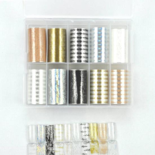  Pearl 10in1 Transzferfólia box - Texts körömdíszítő