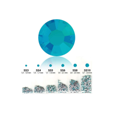  Pearl 6in1 strasszkő szett - Aquamarine körömdíszítő