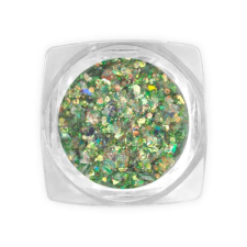  Pearl Holo Metal Glitter-mix - H8 körömdíszítő