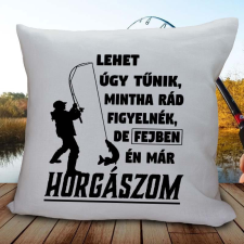 Pecás párna - Fejben már horgászom lakástextília