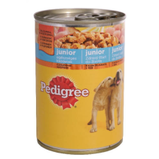 Pedigree Pedigre Junior konzerv - csirkehússal - aszpikban (400g) kutyaeledel
