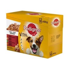 Pedigree Vital Adult - Nedves eledel (csirke-,marha,-bárány,-pulyka aszpikban) kutyák részére (12x100g) kutyaeledel