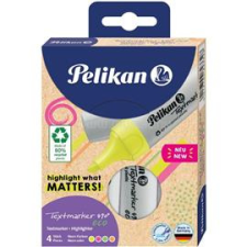 PELIKAN 490 Eco 4 db-os neon színű szövegkiemelő (PELIKAN_00823326) filctoll, marker