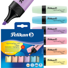 PELIKAN 490 Szövegkiemelő - 6 db-os Készlet, Pasztell (417137) filctoll, marker