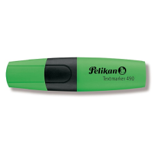 PELIKAN 490 szövegkiemelő zöld, lapos test 3-5mm PE940387 filctoll, marker