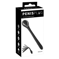 Penisplug Penis Plug - akkus húgycsővibrátor (fekete) vibrátorok