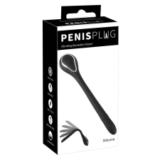 Penisplug Penis Plug - akkus húgycsővibrátor (fekete) vibrátorok