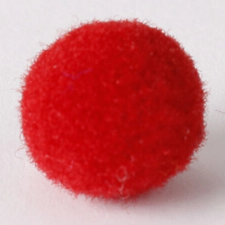 Penta Collection Zsenília pompon 2 cm, 100 db / csomag piros dekorációs kellék
