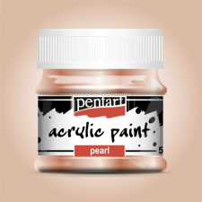 Pentart akrilfesték gyöngyház barack 50ml akrilfesték