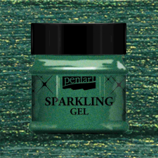 Pentart Csillogó Gél / Sparkling Gel 50ml zöld arany dekorációs kellék