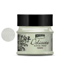 Pentart delicate metál akrilfesték 50ml ezüst akrilfesték