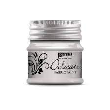 Pentart Delicate textilfesték 50 ml ezüst hobbifesték