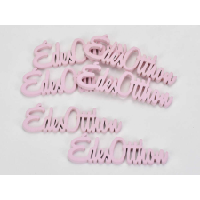 Pentart Fa &quot;Édes Otthon&quot; felirat pink 10cm 6db/csomag dekorációs kellék