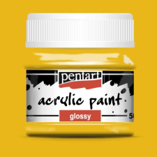 Pentart fényes akrilfesték NAPSÁRGA 50ml akrilfesték
