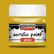 Pentart fényes akrilfesték OKKER 50ml akrilfesték
