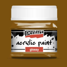 Pentart fényes akrilfesték VILÁGOSBARNA 50ml akrilfesték
