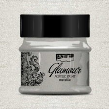 Pentart Glamour akrilfesték 50ml - PLATINUM akrilfesték