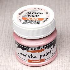  Pentart gyöngyház akril festék, rózsaszin, 50 ml dekorációs kellék