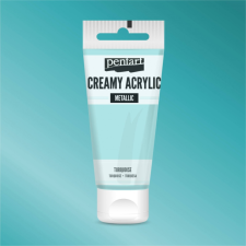 Pentart krémes akrilfesték metál TÜRKIZ 60 ml akrilfesték