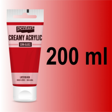 Pentart krémes akrilfesték selyemfényű 200 ml - RÚZSPIROS akrilfesték