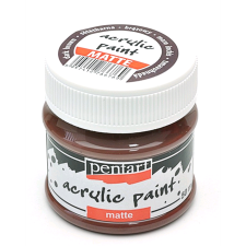 Pentart Matt akrilfesték 50 ml - Sötétbarna akrilfesték