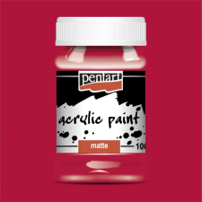 Pentart Matt akrilfesték - KÁRMINPIROS 100ml | Pentart akrilfesték
