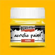 Pentart Matt akrilfesték - NAPSÁRGA 50ml | Pentart akrilfesték