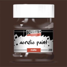 Pentart Matt akrilfesték - SÖtÉTBARNA 230ml | Pentart akrilfesték