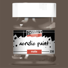 Pentart Matt akrilfesték - SÖTÉTBARNA 230ml | Pentart akrilfesték