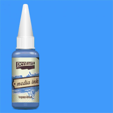 Pentart Média tinta 20ml topázkék hobbifesték