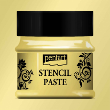 Pentart Stencil paszta 50ml gyöngyház sárga Pentart dekorációs kellék