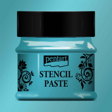 Pentart Stencil paszta 50ml gyöngyház türkiz Pentart dekorációs kellék