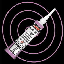 Pentart Univerzális Kontúrozó 20ml CSILLOGÓ MÁLNA hobbifesték