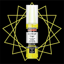 Pentart Univerzális Kontúrozó 20ml VILÁGÍTÓ LIME hobbifesték