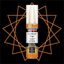 Pentart Univerzális Kontúrozó 20ml VILÁGÍTÓ NARANCS hobbifesték