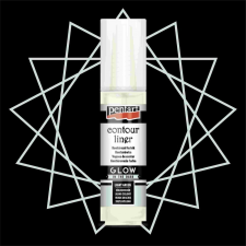 Pentart Univerzális Kontúrozó 20ml VILÁGÍTÓ ZÖLDESFEHÉR hobbifesték
