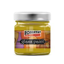 Pentart Üvegfesték 30 ml sárga - Glass Paint (1 db) üvegfesték