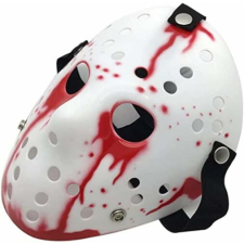 Péntek 13 - Jason Vorhees farsangi maszk - Halloween fehér, véres jelmez