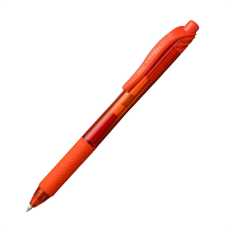 Pentel Rollertoll zselés golyóátmérő 0,7 mm, Pentel EnerGelX BL107-FX, írásszín narancs toll
