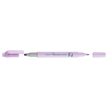 Pentel Szövegkiemelő kétvégű 1/3,5mm, vágott és kúphegyű, Pentel pasztell lila filctoll, marker