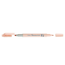 Pentel Szövegkiemelő kétvégű 1/3,5mm, vágott és kúphegyű, Pentel pasztell narancssárga filctoll, marker