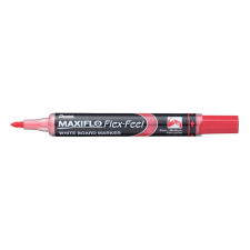 Pentel Táblamarker 1-5mm, hajlékony hegyű Pentel Maxiflo Flex Feel piros filctoll, marker