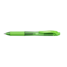 Pentel Zseléstoll, 0,35 mm, nyomógombos, PENTEL "EnerGelX BL107", világoszöld toll