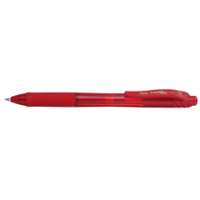 Pentel Zseléstoll, 0,35 mm, nyomógombos, PENTEL &quot;EnerGelX BL107&quot;, piros toll