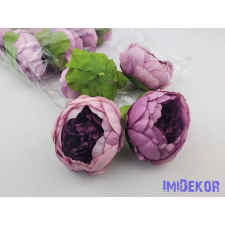  Peónia selyemvirág fej 9cm - Mályva dekorációs kellék