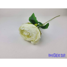 Peónia szálas selyemvirág 55cm - Krém dekorációs kellék