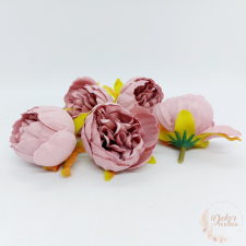  Peony virágfej - 5 cm - mályva dekorációs kellék
