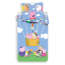 Peppa malac Air Balloon ágyneműhuzat 140×200cm, 70×90 cm lakástextília