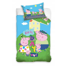 Peppa malac Day Out gyerek ágyneműhuzat 100×135cm, 40×60 cm lakástextília