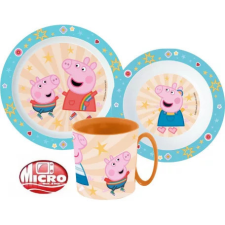 Peppa malac étkészlet, micro műanyag szett babaétkészlet